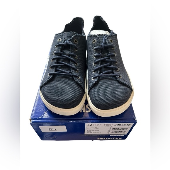 NIB Birkenstock Bend Low Decon Textile Midnight Blue Sneakers in size W11/M9 - Picture 8 of 12